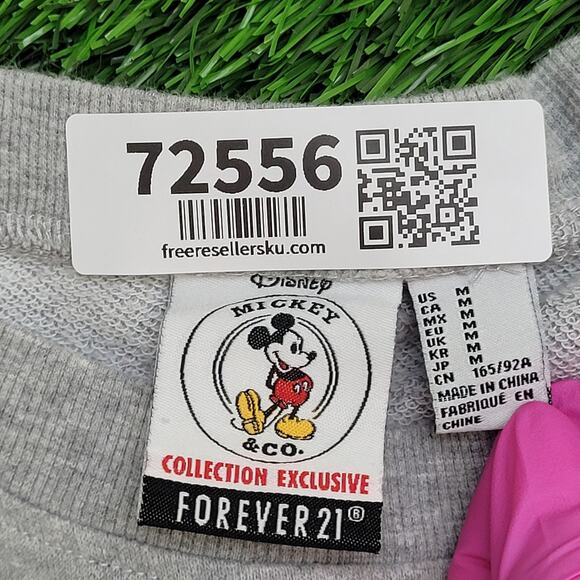 Disney Minnie-Mouse Sweatshirt Womens Medium 19x22 Gray - Picture 6 of 13